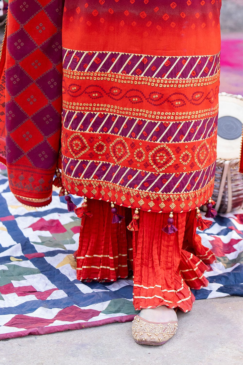 GULL AHMAD Printed Khaddar 3PC Suit