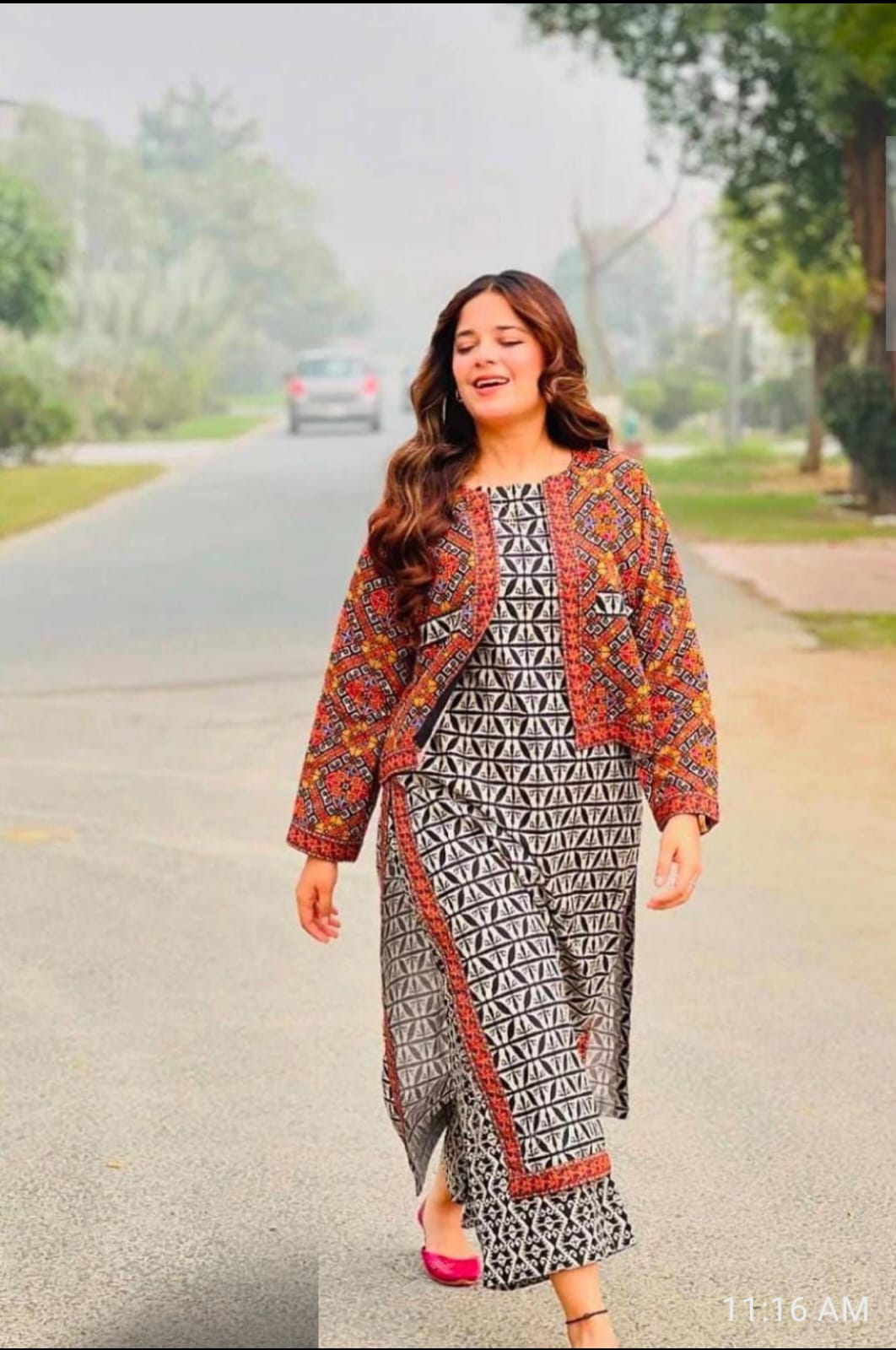 KHAADI PRINTED VISCOSE Winter Suit