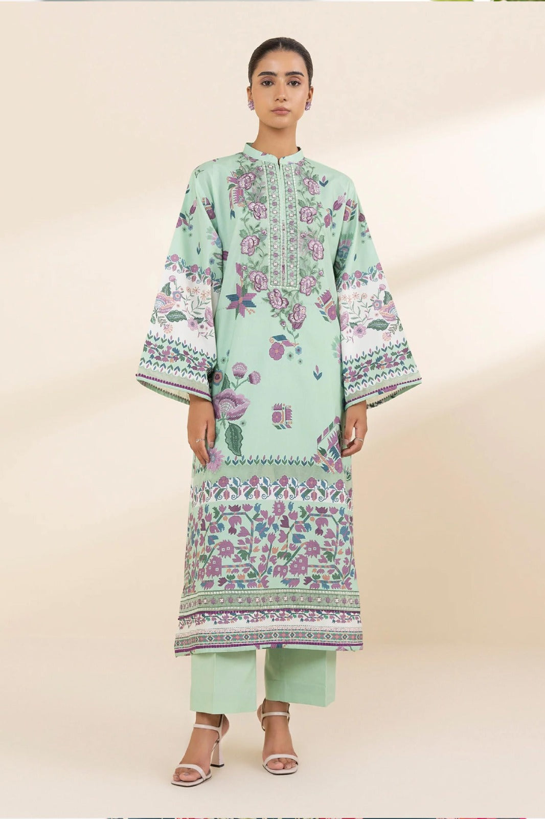 CROSS STICH Printed Khaddar 3PC