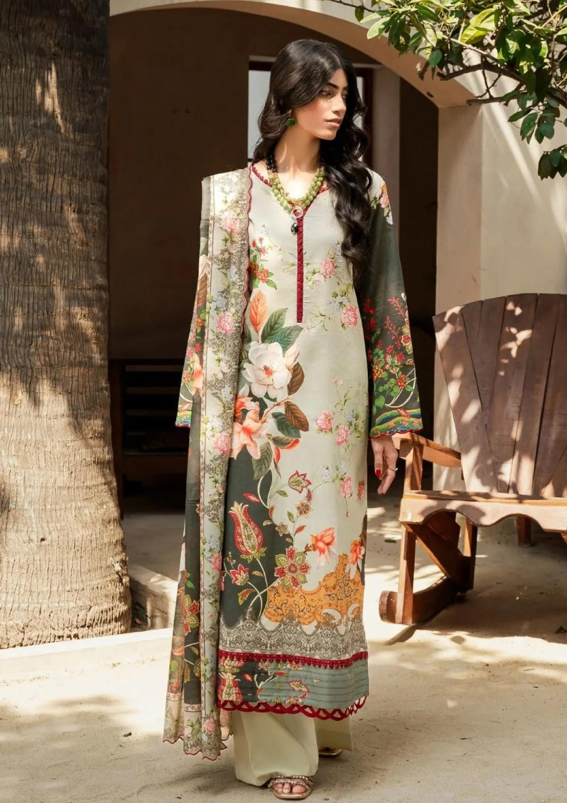 BONANZA SATRANGI Printed Khaddar 3PC