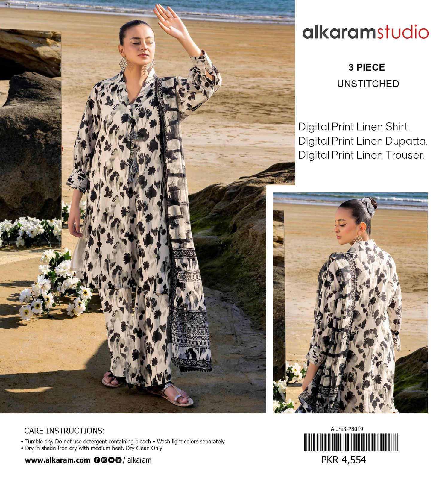 ALKARAM Printed Linen