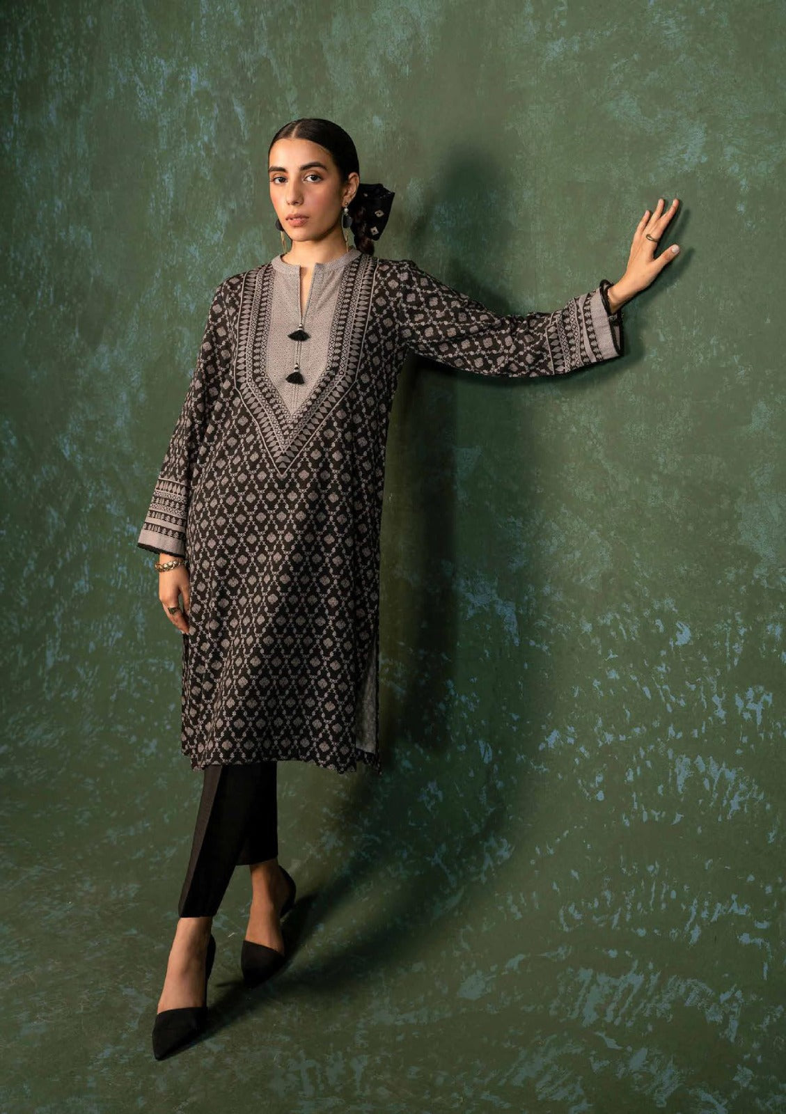 BONANZA SATRANGI Printed Khaddar 3PC